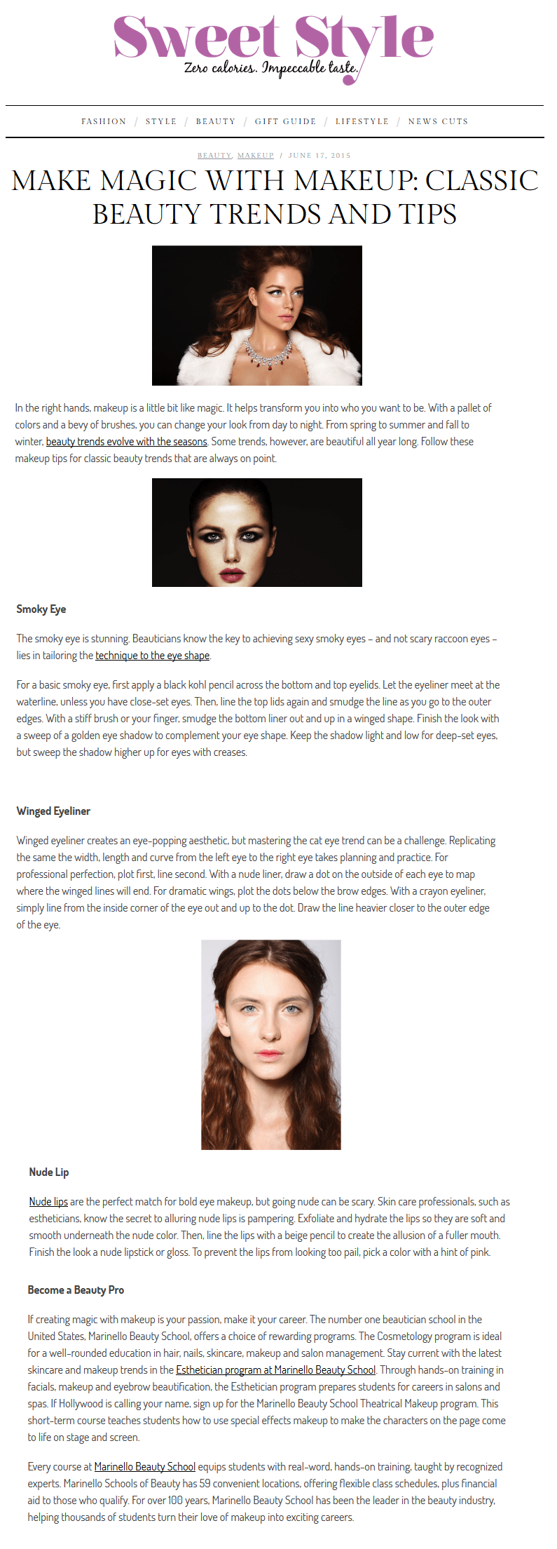 classic beauty trends and tips